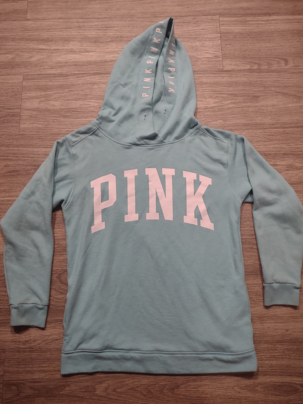 PINK Victoria's Secret Girls' Hooded Sweatshirt in Light Teal